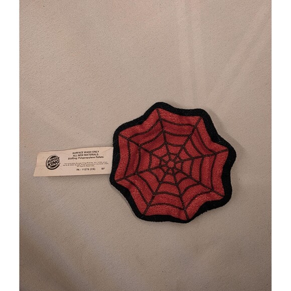 Vintage Collectible Spiderman 2 Burger King 2004 Spider Web Red Plush Toy - Picture 2 of 2